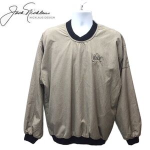 Jack Nicklaus Mens Crossover V-Neck Wind Shirt